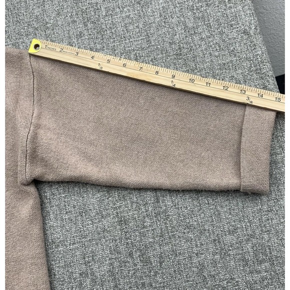 MNG Mango Sweater Cardigan Women Sz S Beige Maxi Knit Coatigan Cozy Casual Boho - Picture 7 of 8